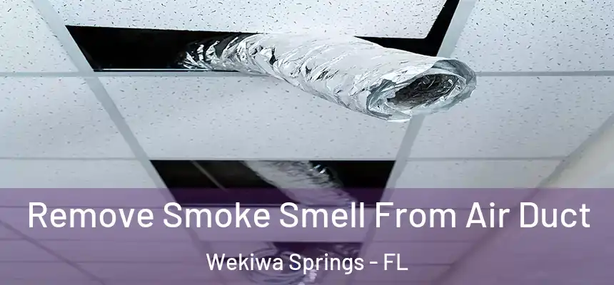 Remove Smoke Smell From Air Duct Wekiwa Springs - FL